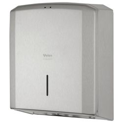 VEIRO Prof / Dispenser "Prima STEEL" for sheet towels (H2 / H3), V / Z / W, stainless steel, matt