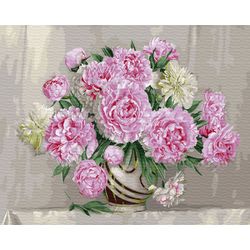 ВанГогВоМне / VanGogVoMne / Paint by number "Beauty of peonies" 40x50 cm