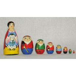 Вятский сувенир / Painted matryoshka 8 ave. "Summer"