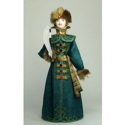 Потешный промысел / Porcelain souvenir doll "Moscow archer, 17th century"