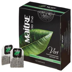 MAITRE / Tea "Classic" green, 100 sachets of 2 g
