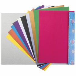 Cardboard A4 colored uncoated (matte), MAGIC, 10 sheets, 10 colors, in a folder, PYTHAGORAS, 200х290 mm, Elephant