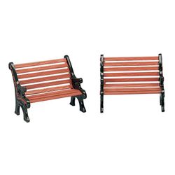 Panchine City (set di 2), 9x3,5x3,5 cm, LEMAX