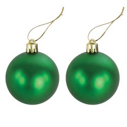 ЗОЛОТАЯ СКАЗКА / Boules de Noël SET 6 pcs., Plastique, 6 cm, VERT (brillant, mat, pailleté)