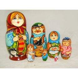 Лаврово / Matryoshka 7 席家庭 - 纪念品