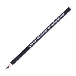 Pencil coal BRAUBERG ART CLASSIC, 1 PC., soft, round, case, black, honed