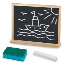 The chalk Board table/wall (32х40 cm) with chalk and sponge, black, PYTHAGORAS