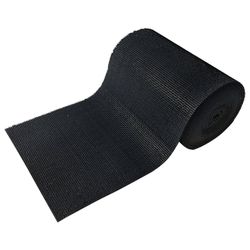 VORTEX / Carpet-path antisplash "TRAVKA ROMBY" black, 0,9x15 m, thickness 9 mm, ROLLED