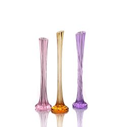 Гусевской Хрустальный завод / Crystal vase for flowers "Ruslan" small pink