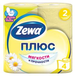 ZEWA / Toilet paper Plus, 2-layer (4x23 m), chamomile aroma, spike 4 pcs.