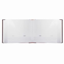 BRAUBERG photo album for 100 photos 10x15 cm cover under the skin, paper pages, Boxing, brown