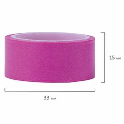 ОСТРОВ СОКРОВИЩ / PASTEL WASHI adhesive tapes, 7 cold colors, 15 mm х 3 m, rice paper