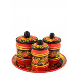 Золотая Хохлома / Table set "Rus", 4 pieces