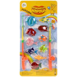 Играем вместе / Giochiamo insieme / Set gioco "Vacca arancione. Pesca"