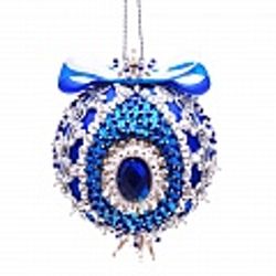 "Blue frost" set for creativity - New Year's ball of sequins