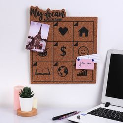 Сималенд / Organizer wall cork "Map of desires"