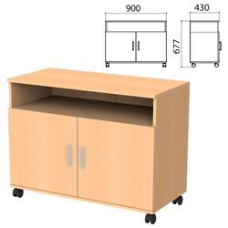Cabinet for office equipment "Kants", 900х430х677 mm, 2 doors, color Nevsky beech