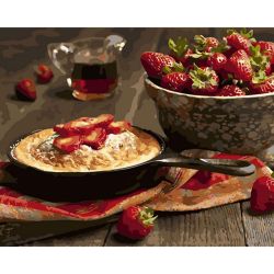 Опт-картина / Painting by numbers 40x50 Berry pie