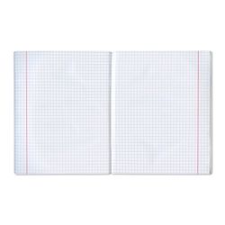 STAFF / Notebook bumvinyl, A5, 48 sh., Staple, offset No. 1, cage, with fields, GREEN / 10 pcs.