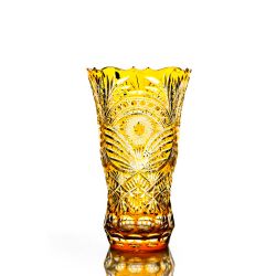 Гусевской Хрустальный завод / Kristal dekoratif vazo "Sonbahar" küçük turuncu