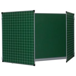 The chalk Board magnetic 3-element (100x150/300 cm), ADDITIONAL LINE/CELL, green, BRAUBERG