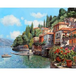 Опт-картина / Pintura por números 40x50 Costa de Italia