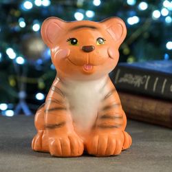 Хорошие сувениры / Piggy bank "Satisfied tiger cub"