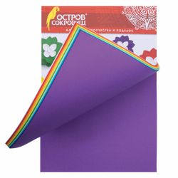 Papel colorido, A4, TONIFICADO PASSA, 60 folhas 12 cores, colagem, 80 g / m2, ILHA DOS TESOUROS, 210x297 mm
