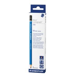 My pencil STAEDTLER PREMIUM (Germany), 1 piece, "Mars Lumograph", F, no gum, stylus 2 mm