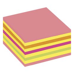 POST-IT / Self-adhesive block (sticker) ORIGINAL "Neon Pink" 76x76 mm, 450 sheets, assorted