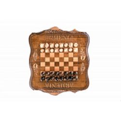 GamesDealer / Ajedrez + backgammon tallado "Ararat" 40, Ohanyan