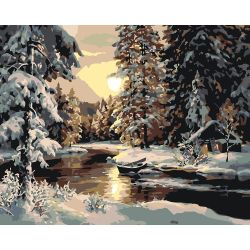 Опт-картина / Numaraya göre boya CAKADU 40x50 Ormancının evi