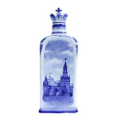 Гжельский Фарфоровый завод / Damask "Nicholas II" drawing - architecture 1c