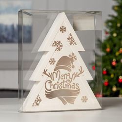 Luazon Lighting / Фигура светодиодная "Елка. Merry Christmas"