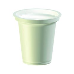 Cups made of polystyrene for packaging dairy products