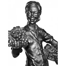КАС.З. / KAS.Z. / Sculpture Uzbek with grapes