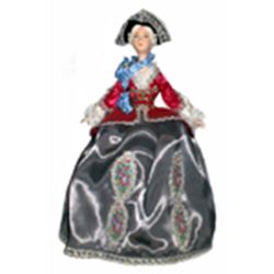 Потешный промысел / Porcelain souvenir doll "Lady in a suit for riding, mid 18th century"