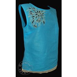 Елецкие кружева / Yelets lace / Women's linen top with embroidery