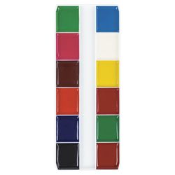 Paint watercolor ONLANDIA "JOLLY BEE" honey, 12 colors, CLASSIC, cardboard