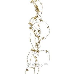 Kaemingk / Гирлянда-хвост на батарейках Golden Vines 90 см, 64 теплые белые микро LED лампы, золотая проволока, IP20