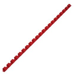 Kunststofffedern zum Binden, SET 100-tlg., 8 mm (zum Heften 21-40 l), Rot, BRAUBERG