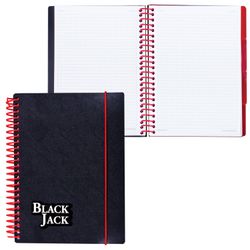 BRAUBERG / Notebook 150 sh., A5, 170x215 mm, cage, plastic cover, elastic, 4 partitions, "Black Jack" / 2 pcs.