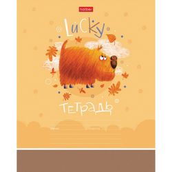 HATBER / Notebook 12 sh. cage, cardboard cover, "Lucky" / 20 pcs.