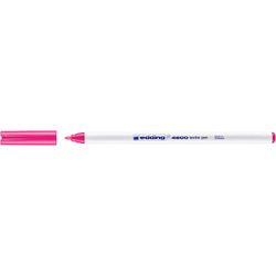 EDDING / Edding / Felt pen,织物,颜料墨水,圆形笔尖,1 毫米,可水洗高达 60 °C 霓虹粉色