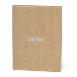 Passport cover BEFLER "Lace", natural leather, embossed, red