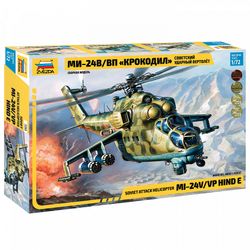 ZVEZDA / Сборная модель Советский вертолет Ми-24 В/ВП "Крокодил"
