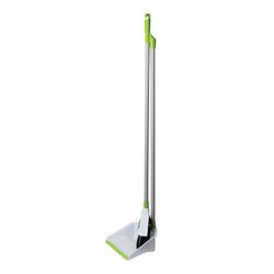 ЛЮБАША / Garbage scoop with a broom, steel handle 80 cm, plastic, rubber edge