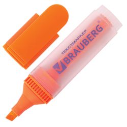 Highlighter BRAUBERG "FLUO", ORANGE, line 1-5 mm