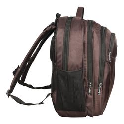 Mochila para escuela y oficina BRAUBERG "Toff", 32 l, tamaño 46x35x25 cm, tela, marrón