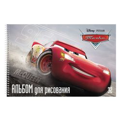 HATBER / Album for drawing "Cars-DISNEY" (5 types), 205x300 mm, 32 sheets A4, spiral, cardboard cover